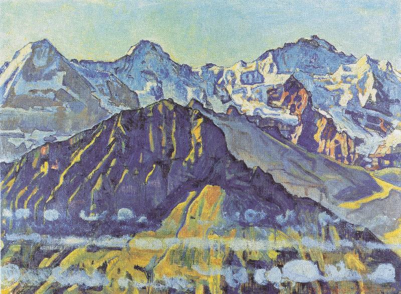 Ferdinand Hodler Eiger Monch und Jungfrau in der Morgensonne